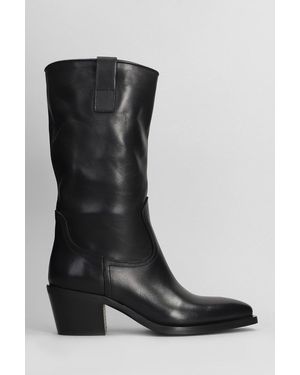 METISSE Texan Ankle Boots - Black