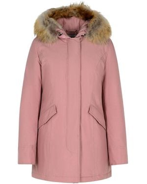Woolrich 'Artic' Cotton Blend Parka - Pink