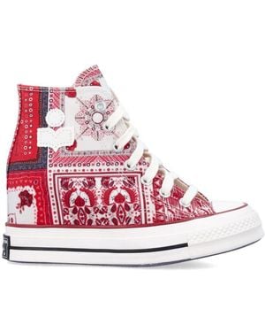 Isabel Marant x Converse Chuck 70 Wedge Hi Sneakers - Red