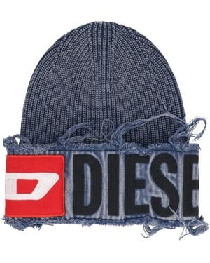 DIESEL K-Frok Knitted Beanie - Blue