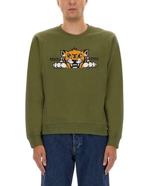 KENZO Silm Fit Sweatshirt - Green