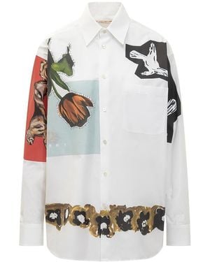 Marni Shirt With Art Print - Grey