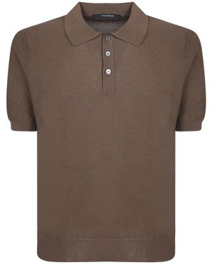 Tagliatore Classic Polo T-Shirt - Brown