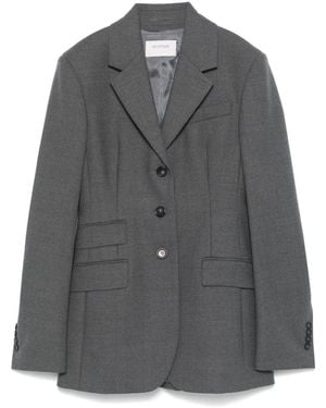 Sportmax Wool Single-Breasted Coat in Black | Lyst
