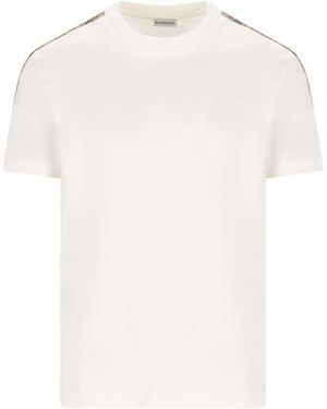 Burberry T-shirt And Polo Shirt - White