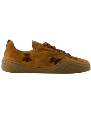 Acne Studios Bars Bear Print Sneakers - Brown