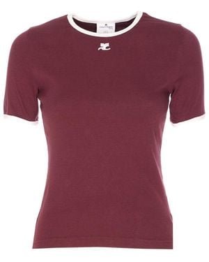 Courreges T-Shirts And Polos - Purple