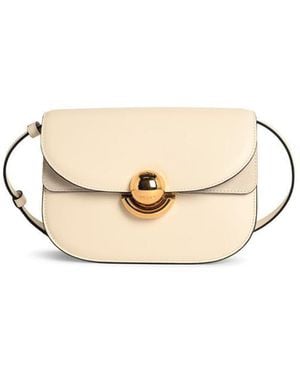 Furla Cream Leather 'Sfera' Mini Crossbody Bag - Natural