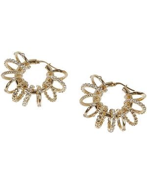 AMINA MUADDI Multi Ring Big Earrings - Metallic