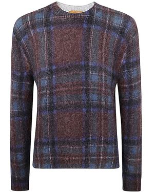 In bed with You Printed Sweater Round Neck - Blue
