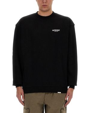 Represent Sweatshirt With Logo - Black