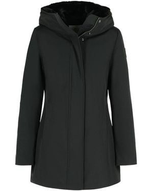 Woolrich 'Boulder' Cotton Blend Parka - Black