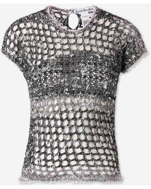 Acne Studios Crochet Jumper - Black