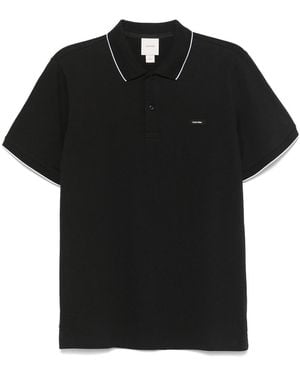 Calvin Klein Stretch Pique Tipping Polo - Black