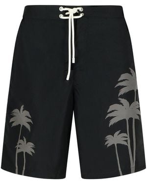 Palm Angels 'Palms' Polyester Swimsuit - Black