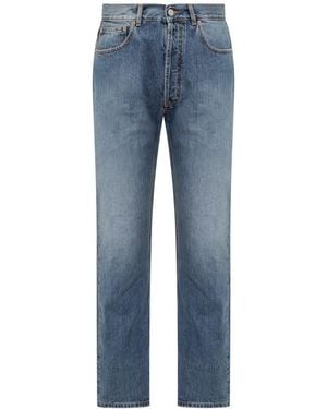 Nick Fouquet Jeans With Embroidery - Blue