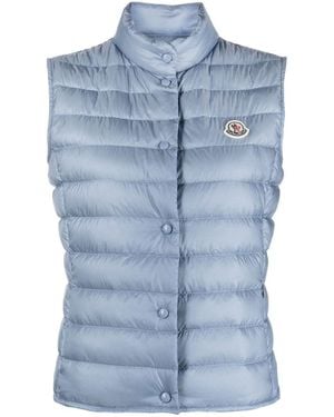 Moncler Liane Down Vest in Blue Lyst UK