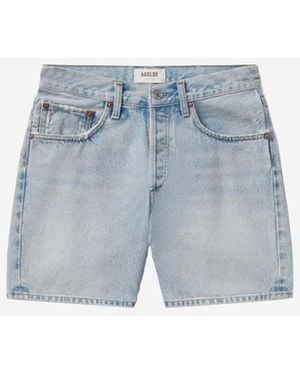 Agolde V-Waist Bermuda Shorts - Blue