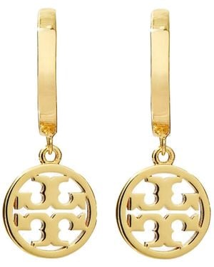 Tory Burch Miller Huggie Hoop Earring - Metallic