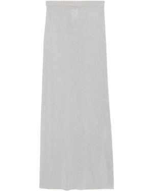 Tom Ford Sequined Long Skirt - White