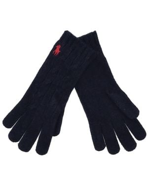 Ralph Lauren W Cs Cls Cbl-Glove - Blue
