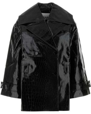 Ganni Jackets And Vests - Black