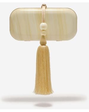 Cult Gaia Clutch Bag Yasmin - White