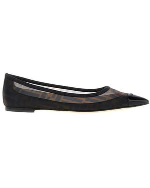 Fendi 'Colibrì' Ballet Flats - Black