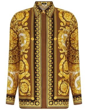 Versace 'Barocco' Shirt - Yellow