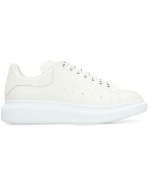 McQueen Leather Chunky Trainers - White