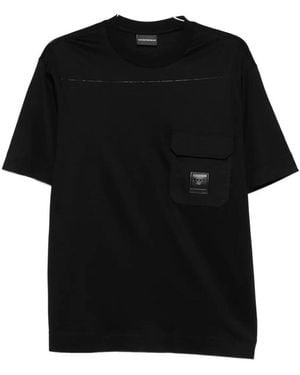 Tシャツ・カットソー EMPORIO ARMANI SHORT SLEEVES ROUND NECK SWEATER Emporio Armani Short Sleeves Round Neck Sweater Clothing