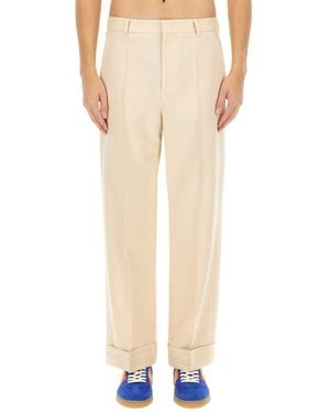 Valentino Garavani Wool Pants - Natural