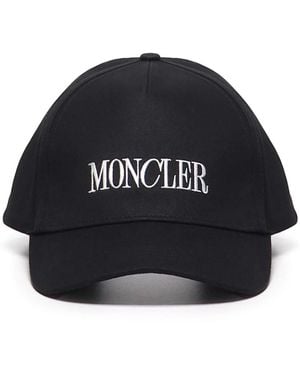 Moncler Embroidered Logo Cotton Baseball Cap - Black