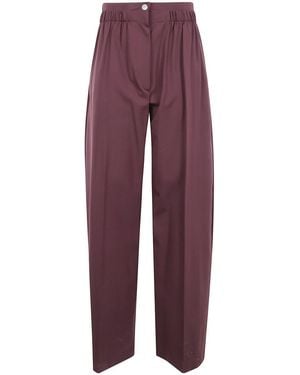 Sportmax "quito" Trousers Clothing - Purple