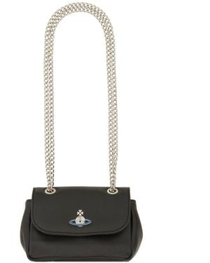 Vivienne Westwood Borsa Con Catena Small Unisex - White