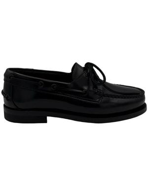 The Sharp Corner Mocha Sabot Shoe - Black