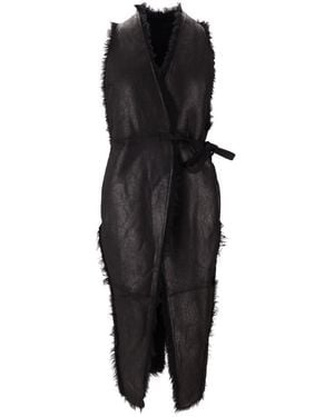 Rick Owens Sl Cyclops Coat - Black