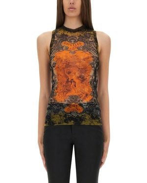 Jean Paul Gaultier Tank Top "Médaillon" - Orange