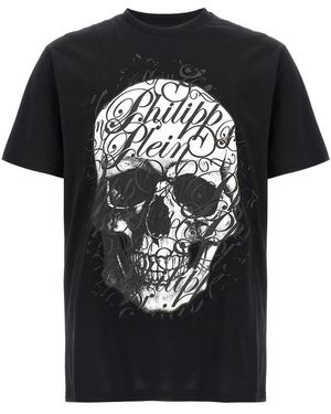 Philipp Plein Printed T-Shirt - Black