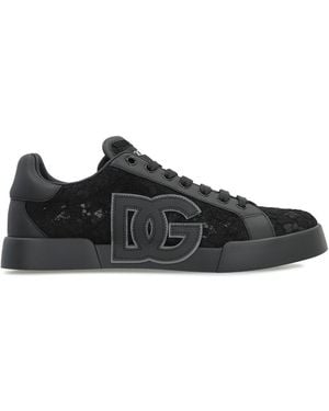 Dolce & Gabbana Taormina Low-Top Trainers - Black