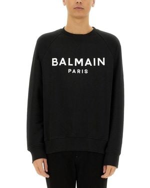 Balmain Relaxed Fit Sweatshirt - Black