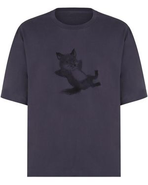 Maison Kitsuné Cotton Crew-neck T-shirt - Blue
