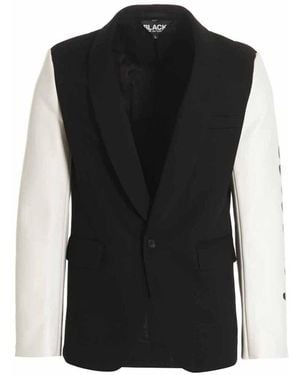 Comme des Garçons 'true Heart Strong Mind' Blazer Jacket - Black