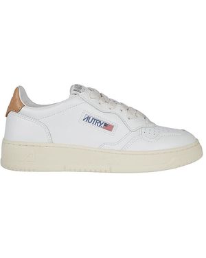 Autry Medialist Low Leather Trainers - White