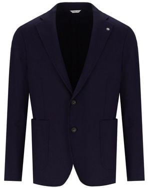 Manuel Ritz Blue Single Breasted Jacket