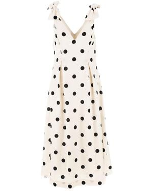Zimmermann Crush Linen Midi Dress - White