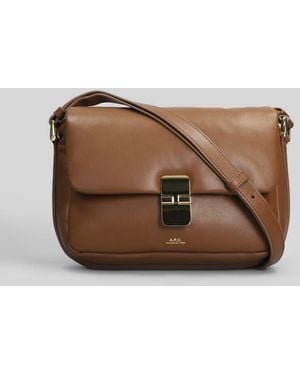 A.P.C. Grace Soft Shoulder Bag - Brown