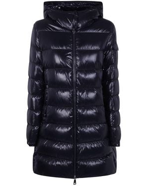 Moncler "Courcelles" Long Coat - Blue
