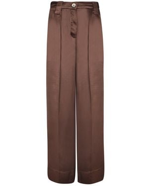 Ganni Trousers - Brown