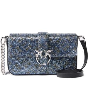 Pinko Love One Slouchy Baby Bags - Blue